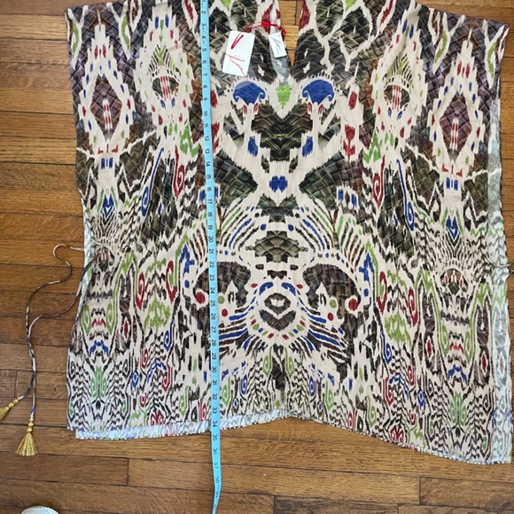 NWT Love by Lotta Stensson Tribal Open Side with Tassels Poncho - One Size - Picture 5 of 9